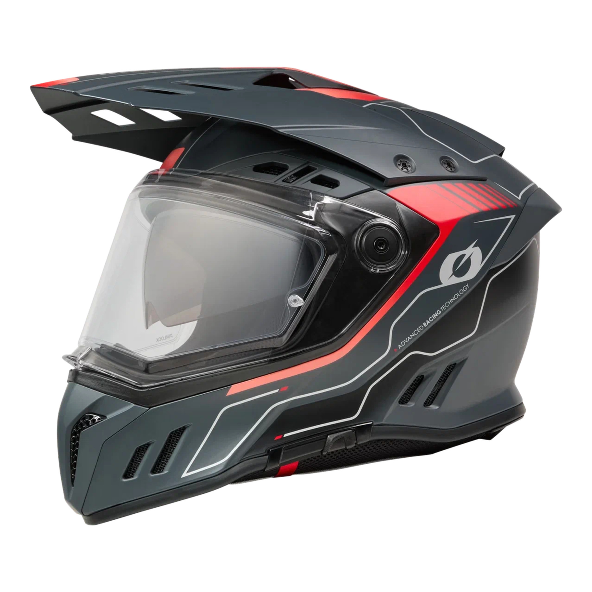 ONEAL Шлем кроссовый со стеклом ONEAL Sierra RS Echo Red, глянец