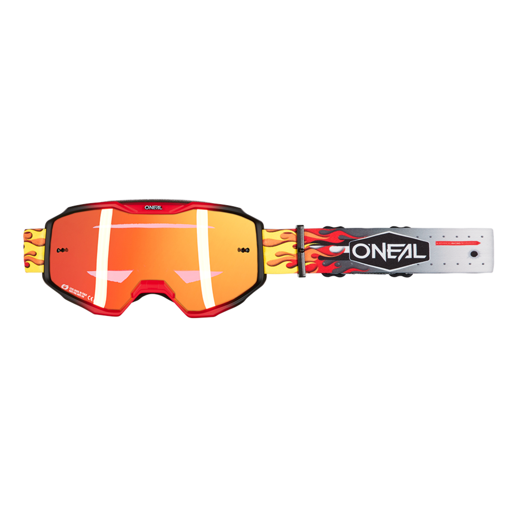 ONEAL Маска кроссовая ONEAL B-10 HR, разноцветный, зеркальные линзы ONEAL Маска кроссовая ONEAL B-10 HR, разноцветный, зеркальные линзы