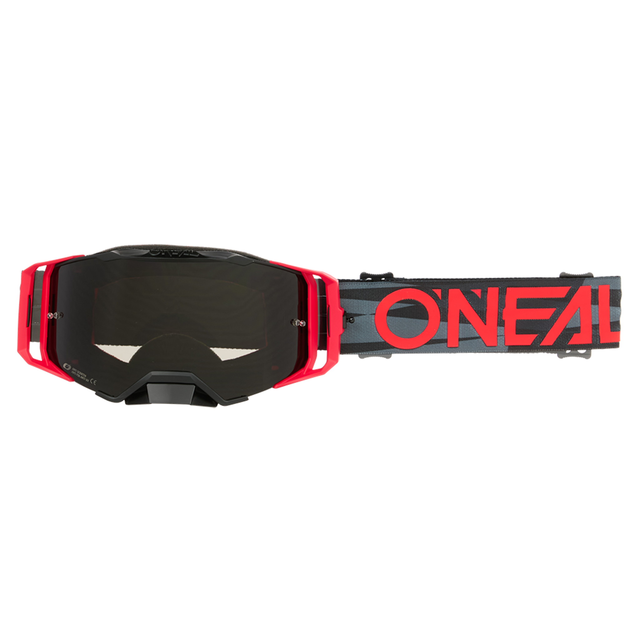 ONEAL Маска кроссовая ONEAL B-33 ictus, красный, дымчатые линзы ONEAL Маска кроссовая ONEAL B-33 ictus, красный, дымчатые линзы
