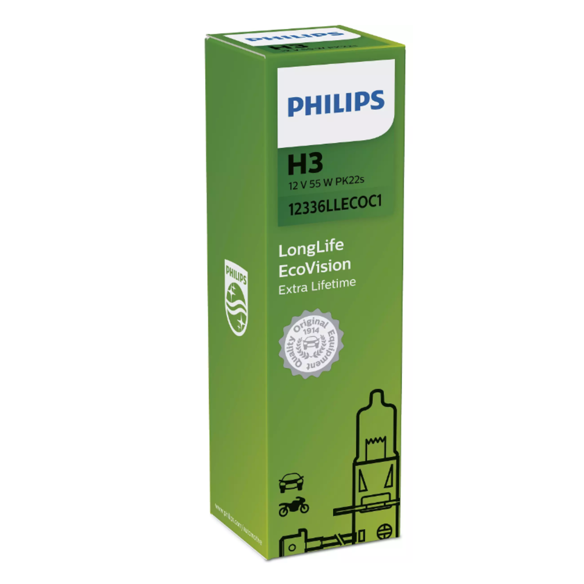 Philips Лампочка головного света H3
