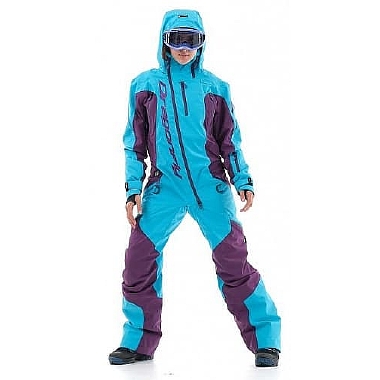Комбинезон зимний, слитный DRAGONFLY Extreme Blue-Purple, женский