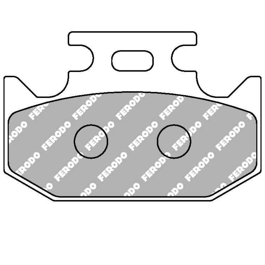 Тормозные колодки дисковые, FERODO(FDB659P)