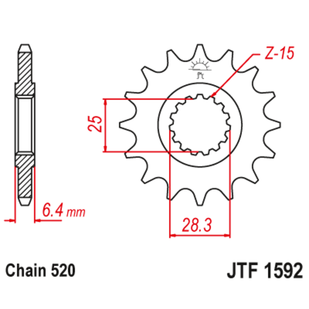 JT Звезда ведущая , JT 1592.14 JT Звезда ведущая , JT 1592.14