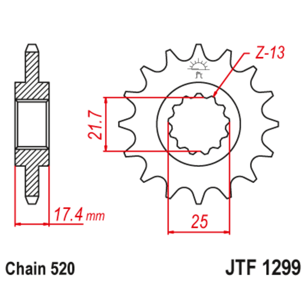 JT Звезда ведущая , JT 1299.14 JT Звезда ведущая , JT 1299.14