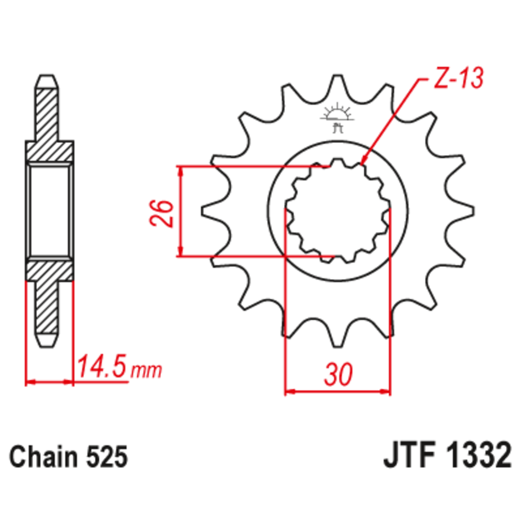 JT Звезда ведущая , JT 1332.15