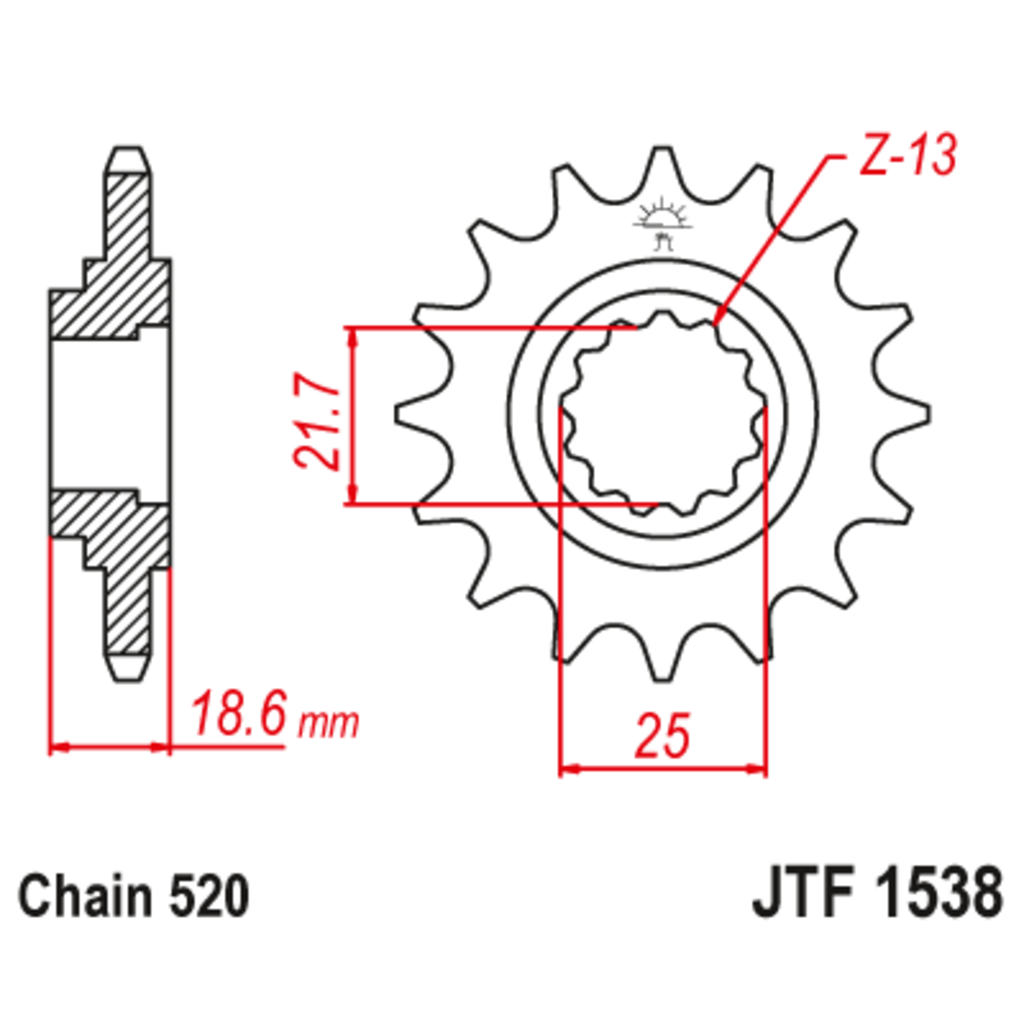 JT Звезда ведущая , JT 1538.14 JT Звезда ведущая , JT 1538.14