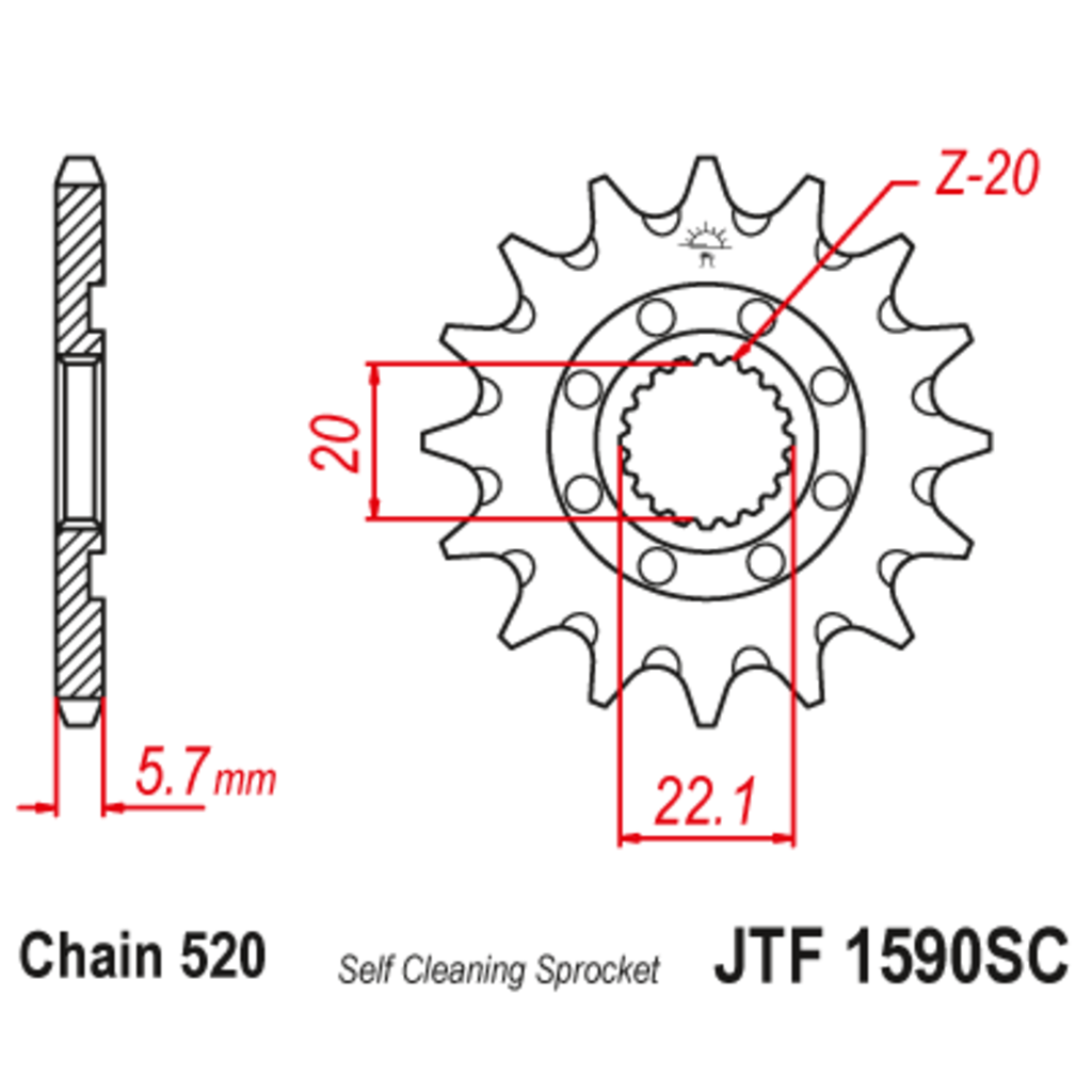 JT Звезда ведущая , JT 1590.14SC JT Звезда ведущая , JT 1590.14SC
