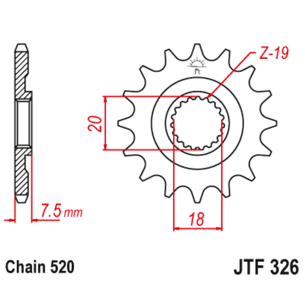 JT Звезда ведущая , JT 326.14 JT Звезда ведущая , JT 326.14