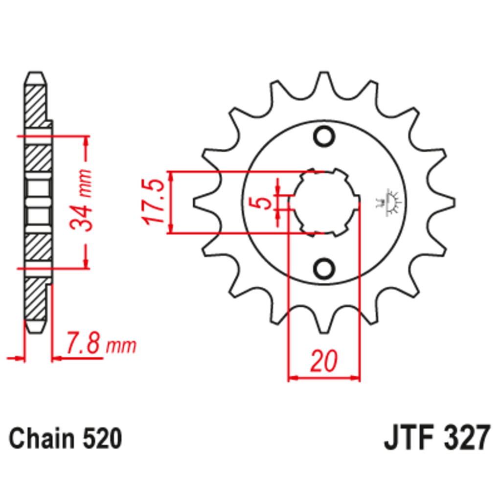 JT Звезда ведущая , JT 327.13 JT Звезда ведущая , JT 327.13