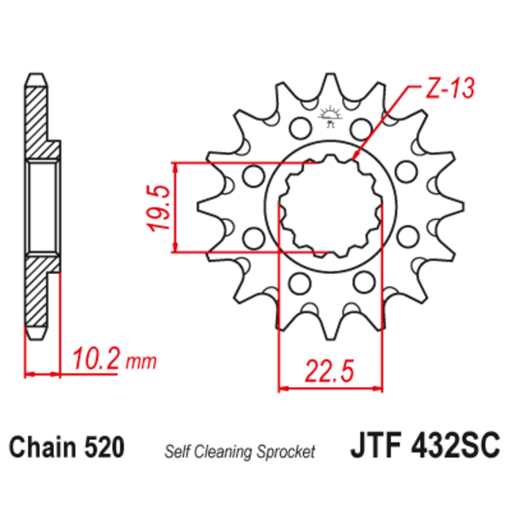 JT Звезда ведущая , JT 432.14SC