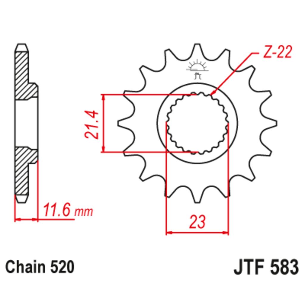 JT Звезда ведущая , JT 583.14 JT Звезда ведущая , JT 583.14