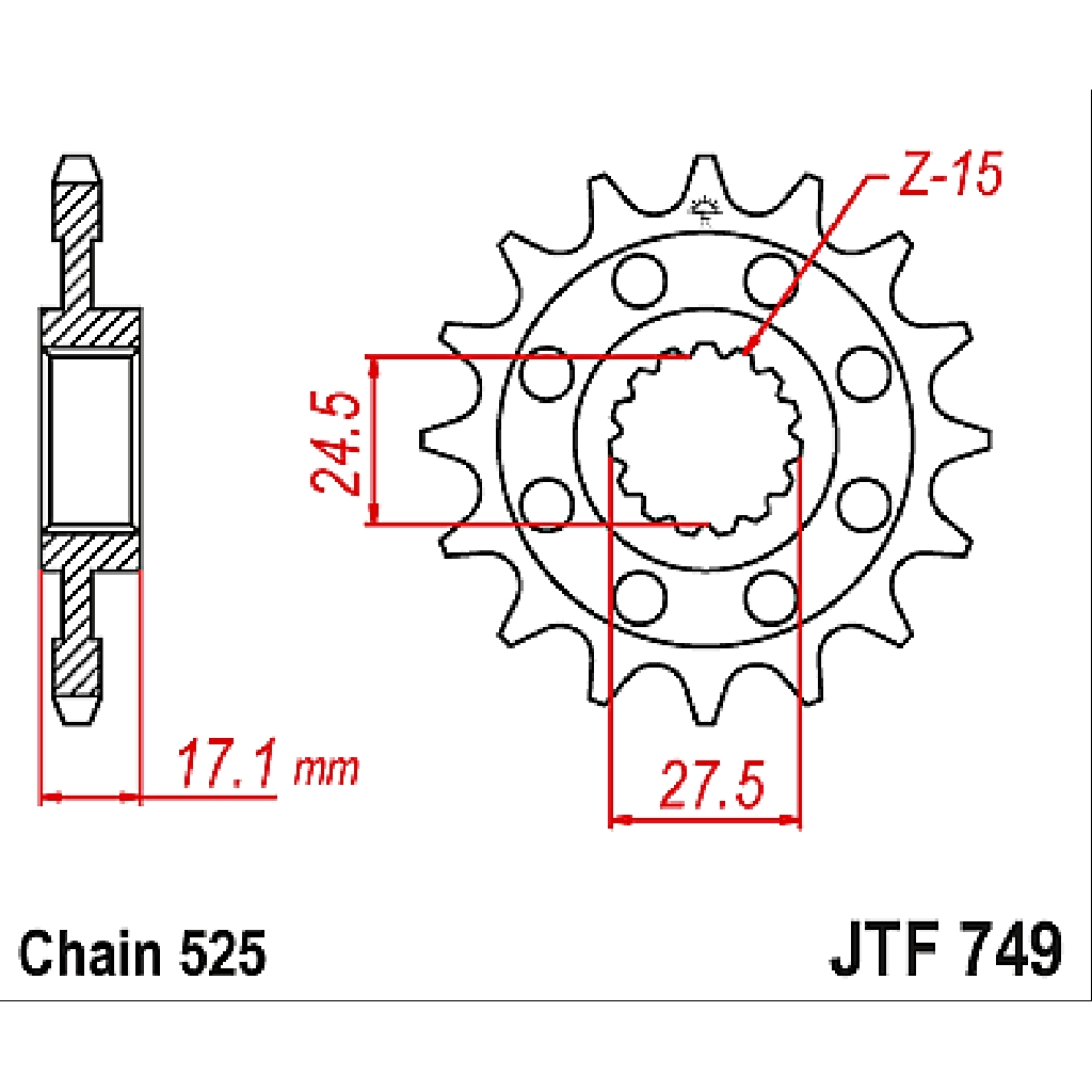 JT Звезда ведущая , JT 749.15 JT Звезда ведущая , JT 749.15