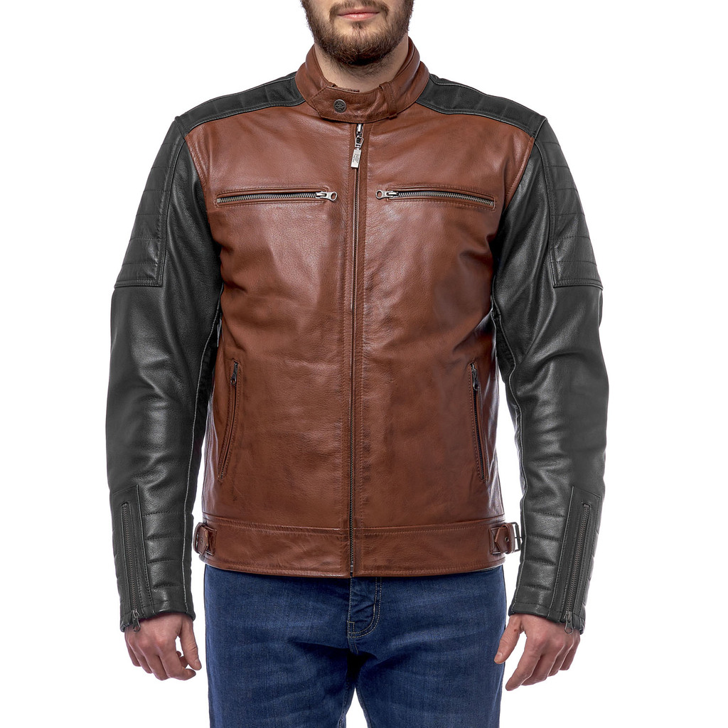 MOTEQ Куртка кожаная MOTEQ Bravo 7, мужской(ие) MOTEQ Куртка кожаная MOTEQ Bravo 7, мужской(ие)
