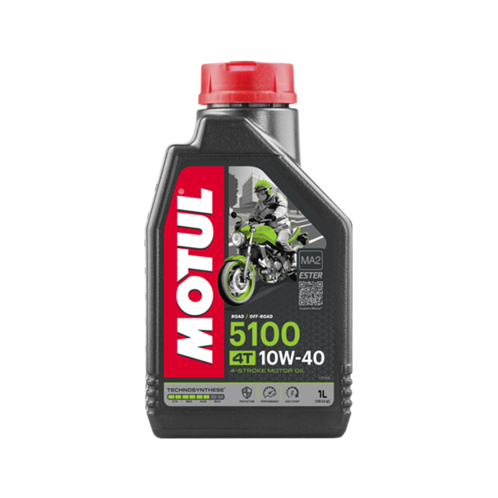 Масло моторное MOTUL 5100 10W-40 4Т, 1 л. (104066/106906/112124)