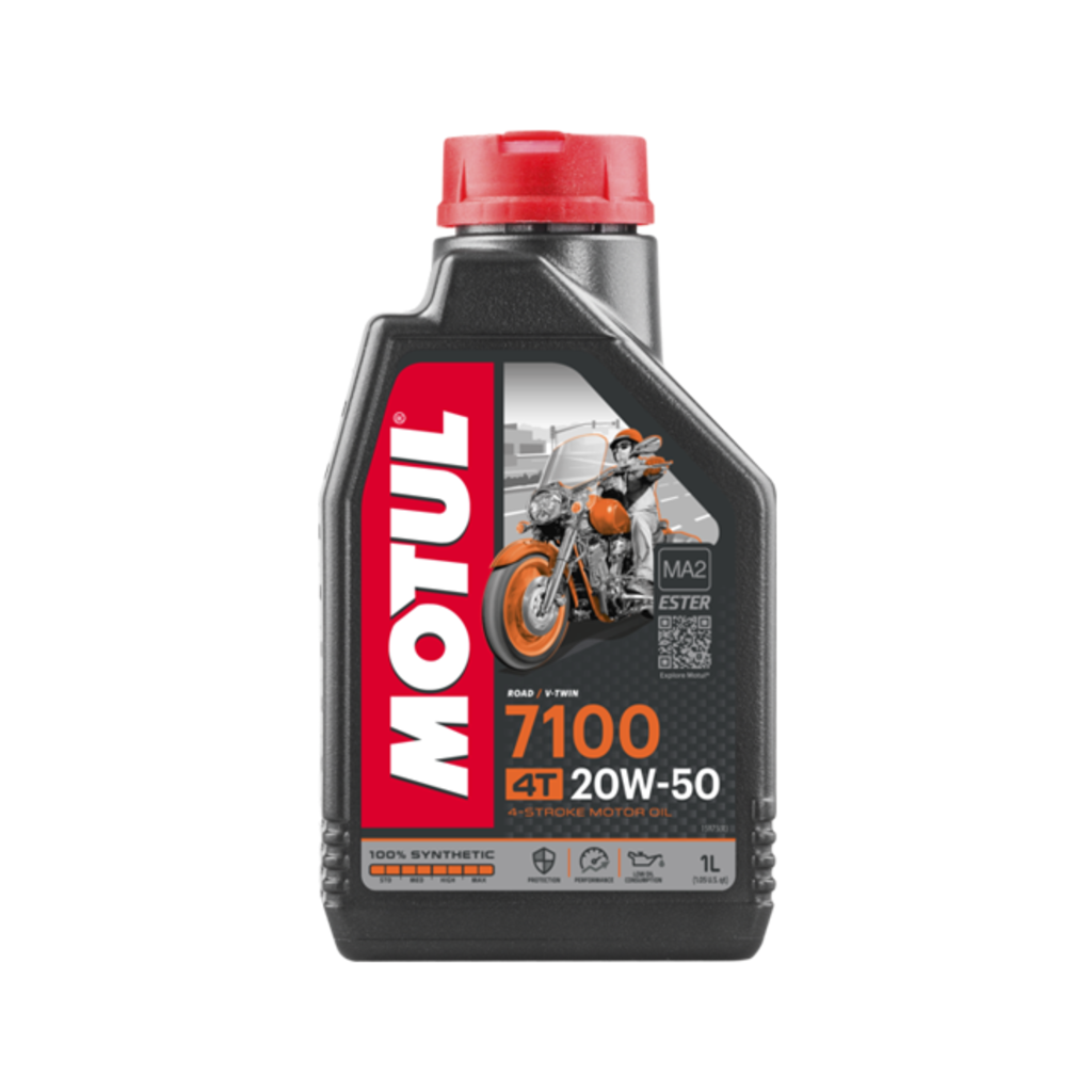 Масло моторное MOTUL 7100 20W-50 4Т, 1 л. (104103/104217/112157/112908)